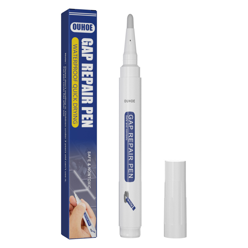 main OUHOE Tile Sewing Pen, Bathroom Waterproof Mildew Resistant Floor Crevice Landscaping Tile Repair Pen Repair Wall Pen