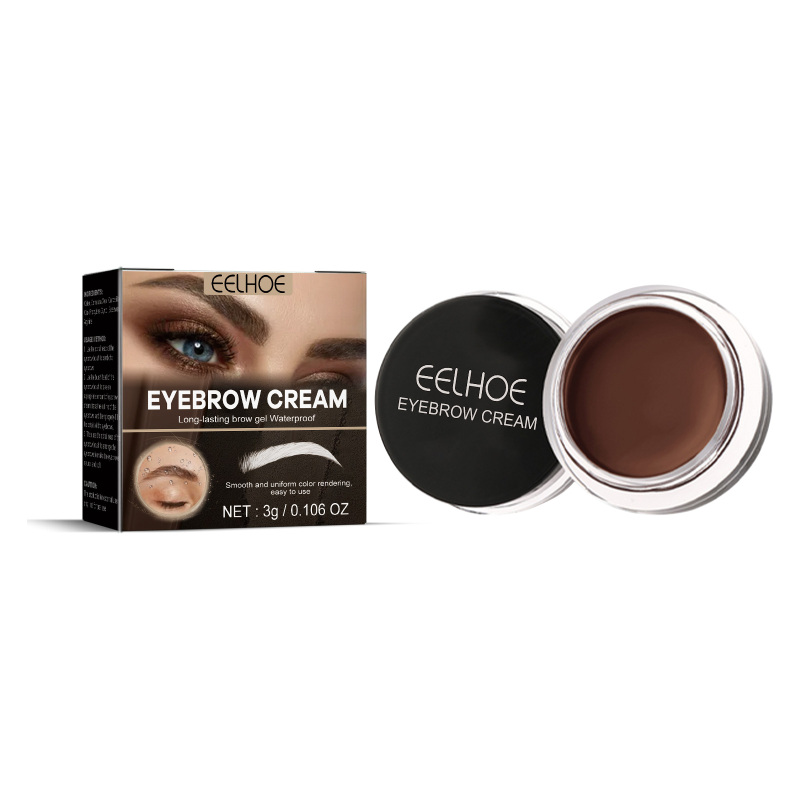 EELHOE The Eyebrow Dye (Light Brown) Is Smooth, Color-Holding, Waterproof And Non-Smudge, Creating A Three-Dimensional, Long-Lasting, Natural And Wild Eyebrow Dye