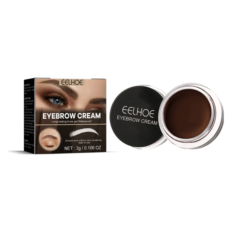 EELHOE  The Eyebrow Dye (Dark Brown) Brush Is Smooth, Color-Holding, Waterproof And Non-Smudge, Creating A Three-Dimensional, Long-Lasting, Natural And Wild Eyebrow Dye