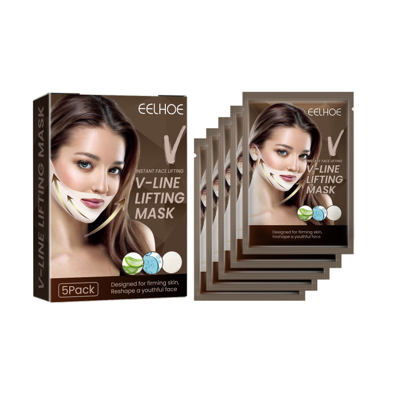 main EELHOE V-Line Facial Lifting Mask (5pack) Firming And Lifting Facial Shaping Small V-Face Ear-Hanging Lifting Mask