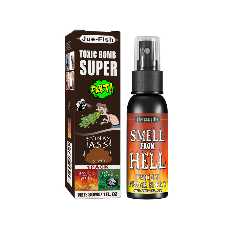 Jue-Fish Smelly Spray (Red) - Humiliating Toy Prank Smelly Humiliation Entertainment Poop Smell Hell Smell Bomb Smell
