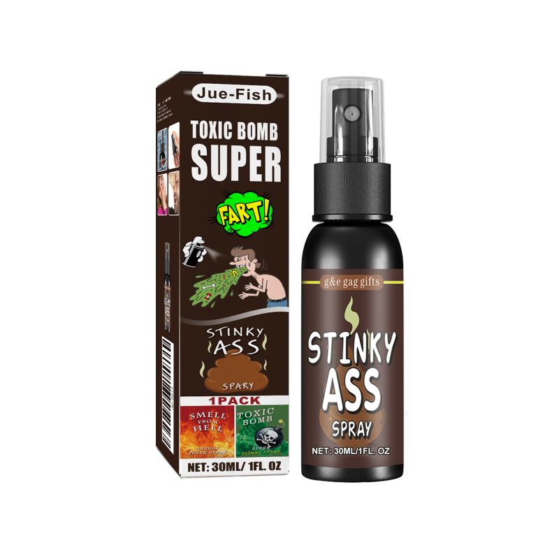 Jue-Fish Smelly Spray (Brown) Humiliating Toy Prank Smelly Humiliation Entertainment Poop Smell Hell Smell Bomb Smell