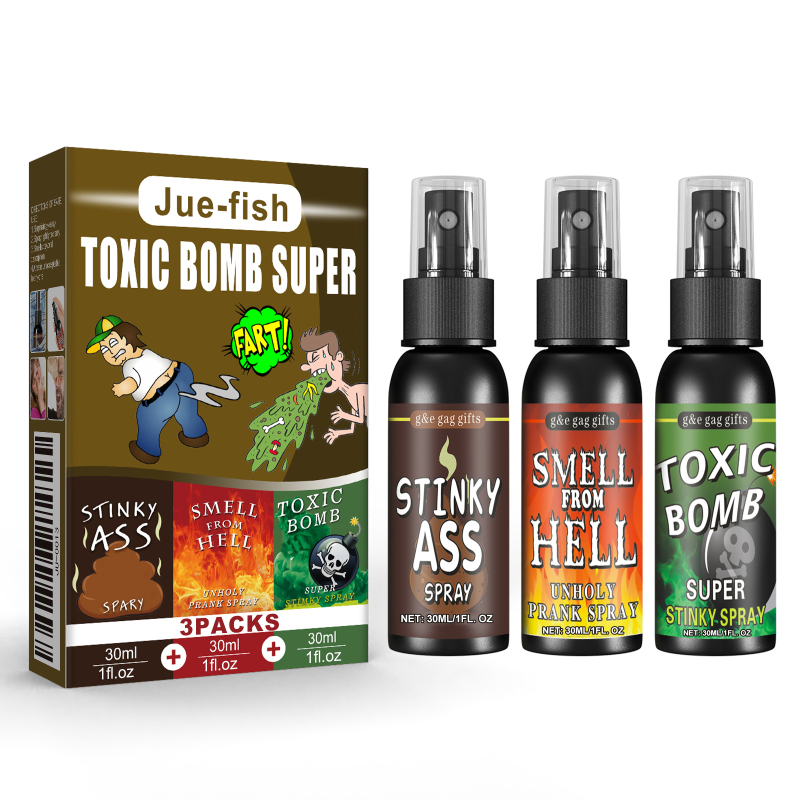 main Jue Fish Smelly Spray (Set) - Fun Prank Joke Toy - Odor Entertainment Spray