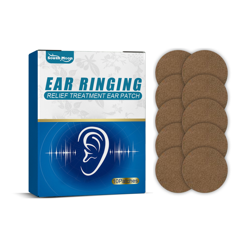 South Moon Tinnitus Patch (10 Pieces) Hearing Loss, Deafness, Back Of The Ear, Acupoint Patch For Ear Discomfort, Itchy Ear, Tinnitus, Ear Health Patch