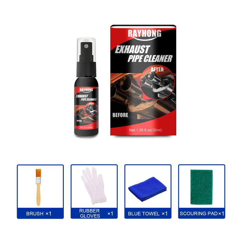 main Rayhong Multi-Functional Metal Anti-Rust Cleaner For Car Exhaust Pipes (30ml Set) Exhaust Pipe Motorcycle Equipment Maintenance