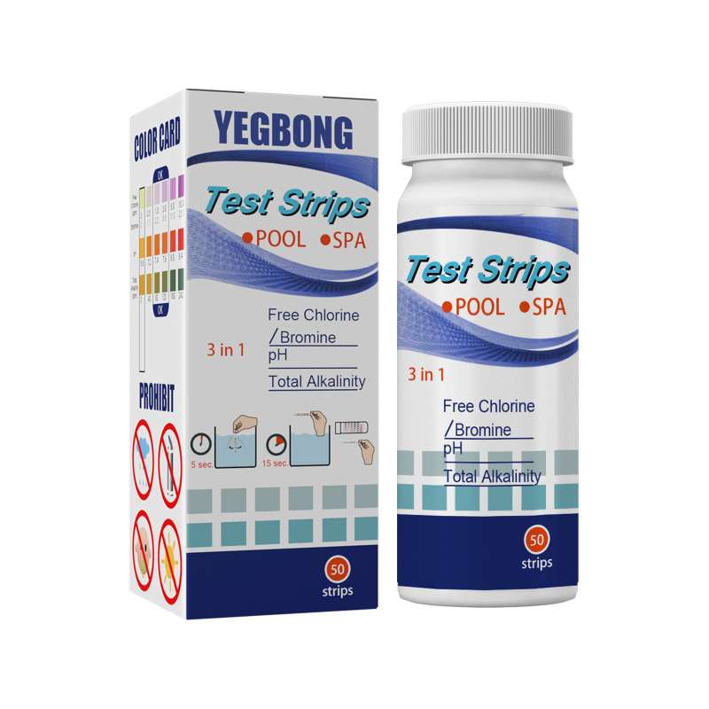 main Yegbong Test Strips, Swimming Pool Speed Residual Chloric Acid Base Number Total Alkalinity Total Hardness Water Quality Test Paper