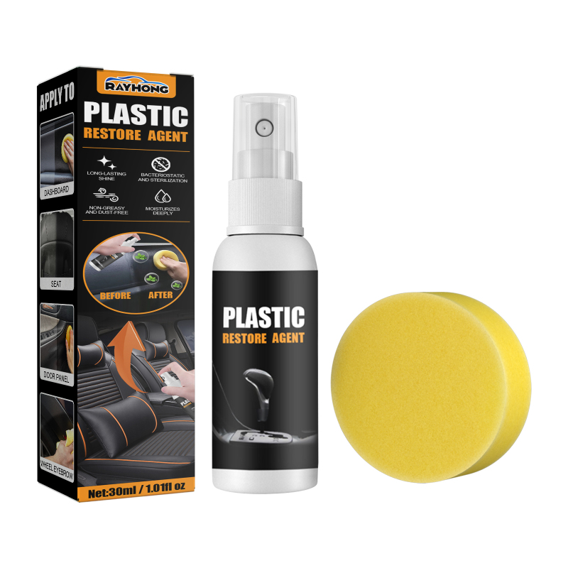 Rayhong Auto Plastic Parts Refurbishing Agent (30ml Box) Board Wax Maintenance Dashboard Polishing, Decontamination Cleaning, Interior Waxing Watch
