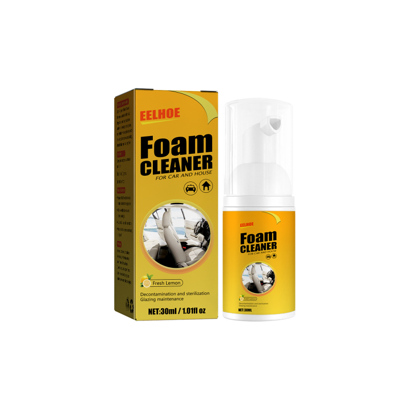 main EELHOE Automotive Steering Wheel Foam Cleaner, Leather Seat Supplies Decontamination Multi-Functional Interior Cleaner