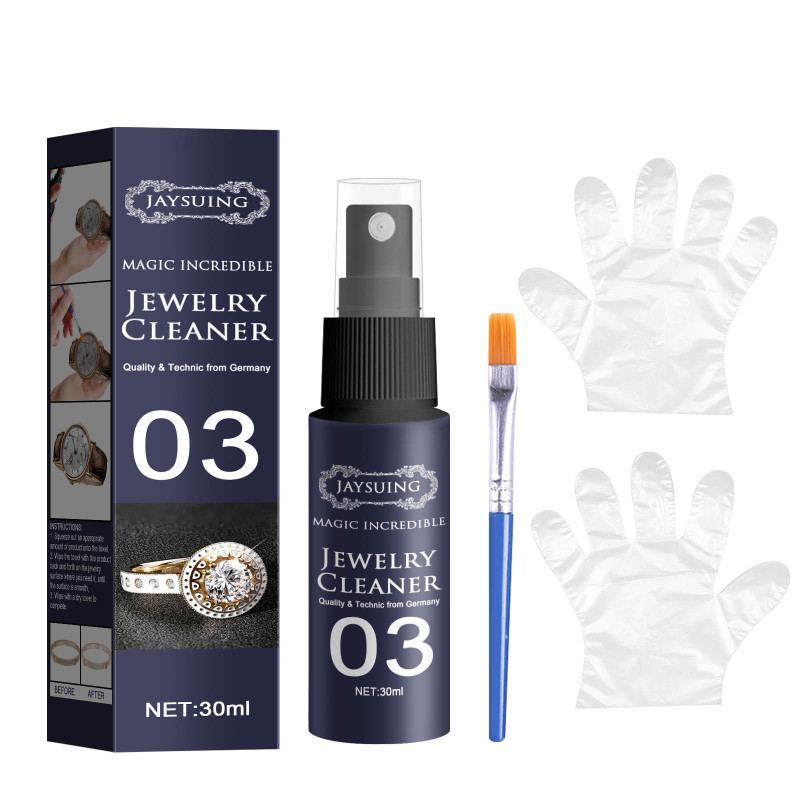 main Jaysuing Jewelry Cleaner (30ml Set) Rust And Dirt Removal, Dial Cleaning, Gold Watch, Diamond Ring Cleaning Spray