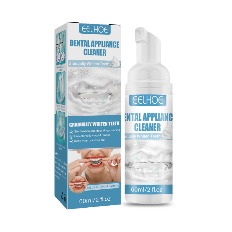EELHOE Dental Appliance Cleaner, Retainer Stain Cleaner Care Retainer Foam Cleaner