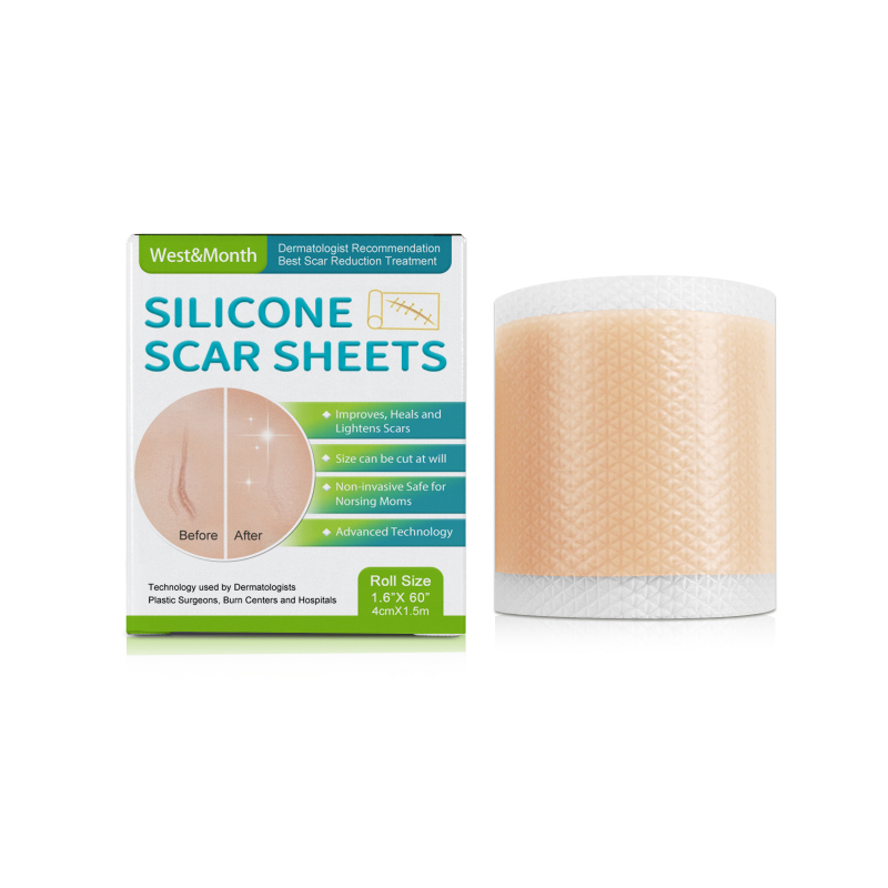 main West&Month Self-Adhesive Silicone Skin Patch - Lightweight, Conforming, Easy To Cut, Smooth For Skin Texture Care Patch