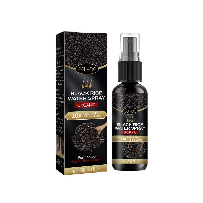 main EELHOE Black Rice Hair Spray Gentle, Moisturizing And Caring For Smooth Hair. Daily Massage Hair Care Spray