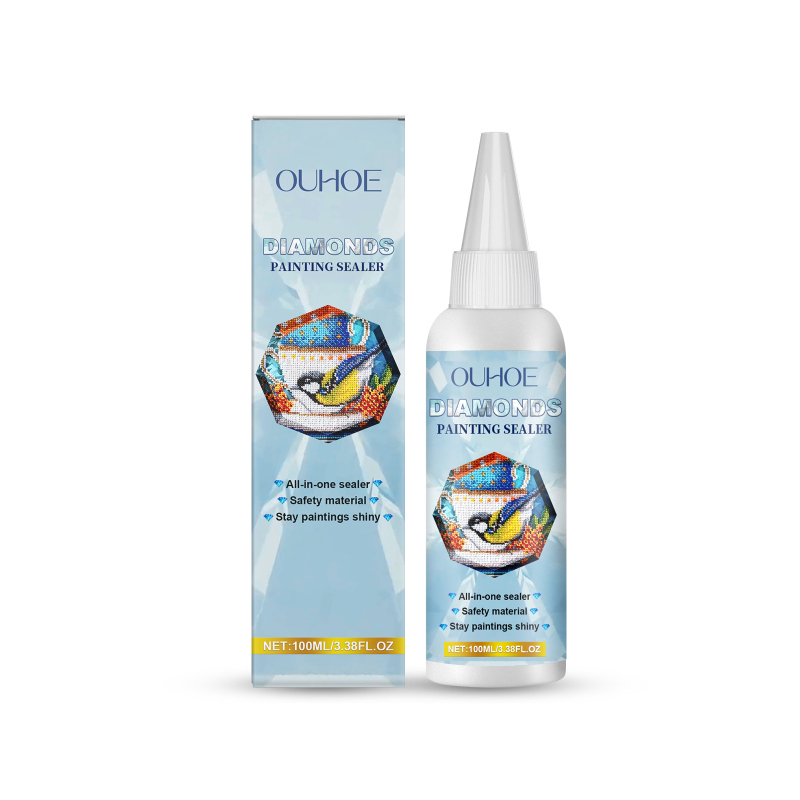 OUHOE Diamond Painting Sealant, Diamond Painting Oil Painting Protective Adhesive 5D Diamond Painting Puzzle Sealant