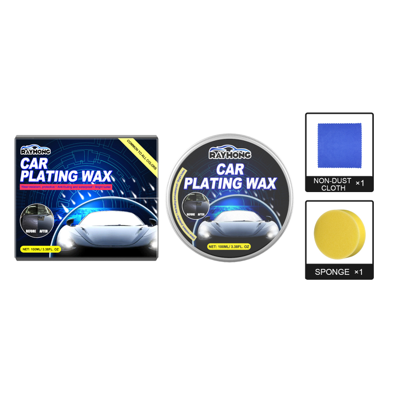 main Rayhong Automobile Crystal Wax Plating, Scratch Repair Coating Wax Decontamination Polishing Maintenance Solid Wax For Waxing Cars