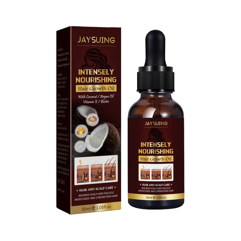 main Jaysuing Coconut Hair Care Essential Oil Moisturizes and strengthens hair gently hydrates scalp Massage Care Essential oil