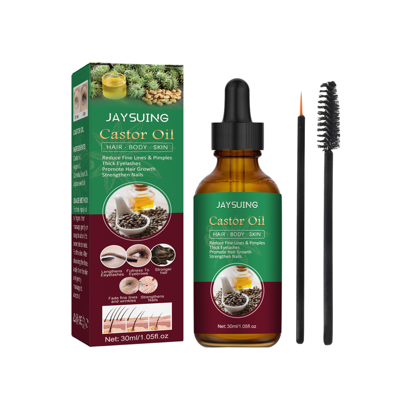 main Jaysuing Hair Care Castor Oil Moisturizes Anti-Fall Care Strengthens Hair And Scalp Massage Nourishing Care Essence