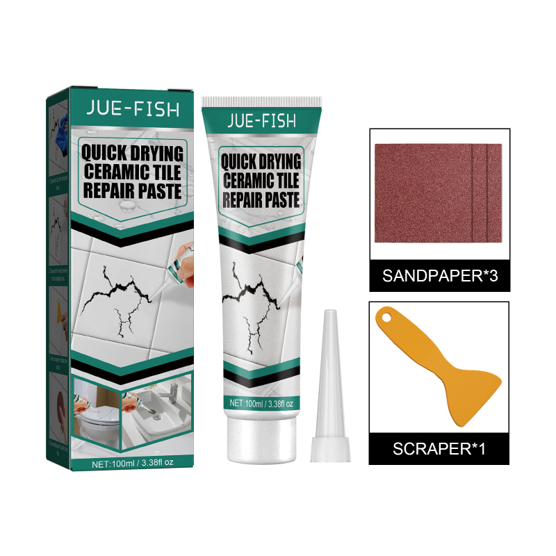 main Jue-Fish Tile Repair Paste Crack Repair Tile Quick Drying Adhesive Marble Bathtub Furniture Toilet