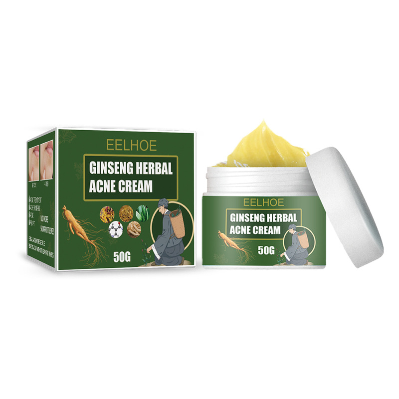 EELHOE Herbal Acne-Removing Cream Anti-acne-Removing Cream Moisturizing Cleansing Cream Water Oil Balance Anti-acne-Removing Cream