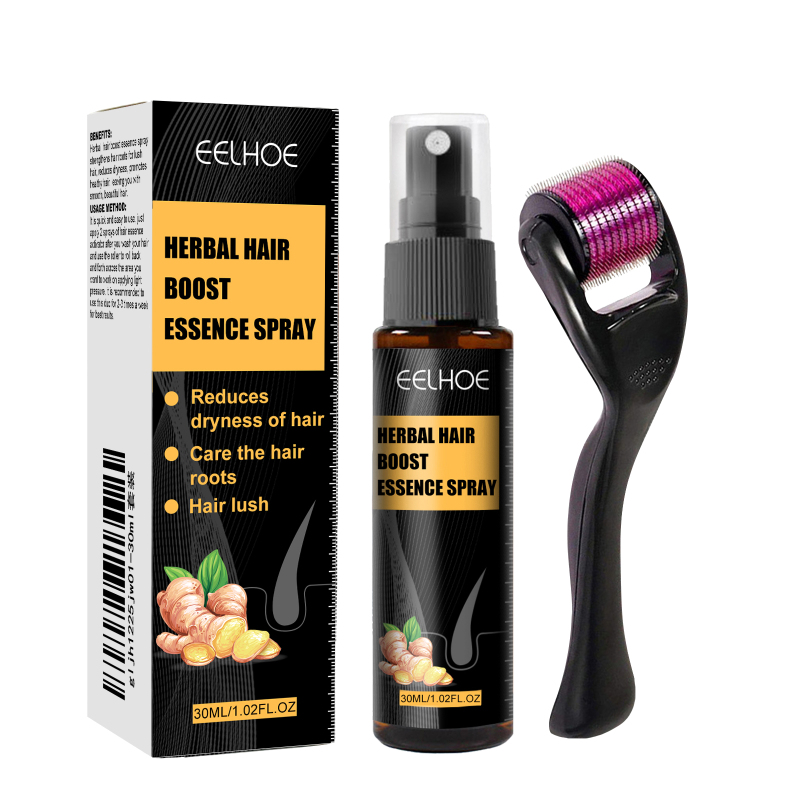 EELHOE Herbal Hair Care Roller Essential Oil Gently Nourishes Hair And Provides Nourishing Massage Scalp Care Liquid
