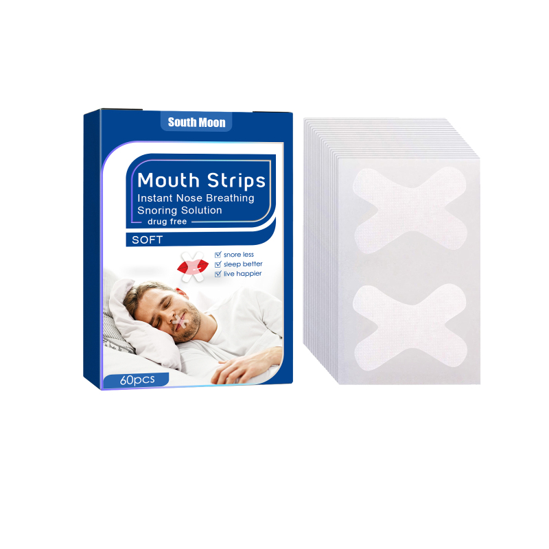 South Moon Anti-Snoring Patch, Mouth-Covering Patch - Adult Night-Time Anti-Snoring Patch To Prevent Opening Of The Mouth And Snoring While Sleeping. Respiratory Patch