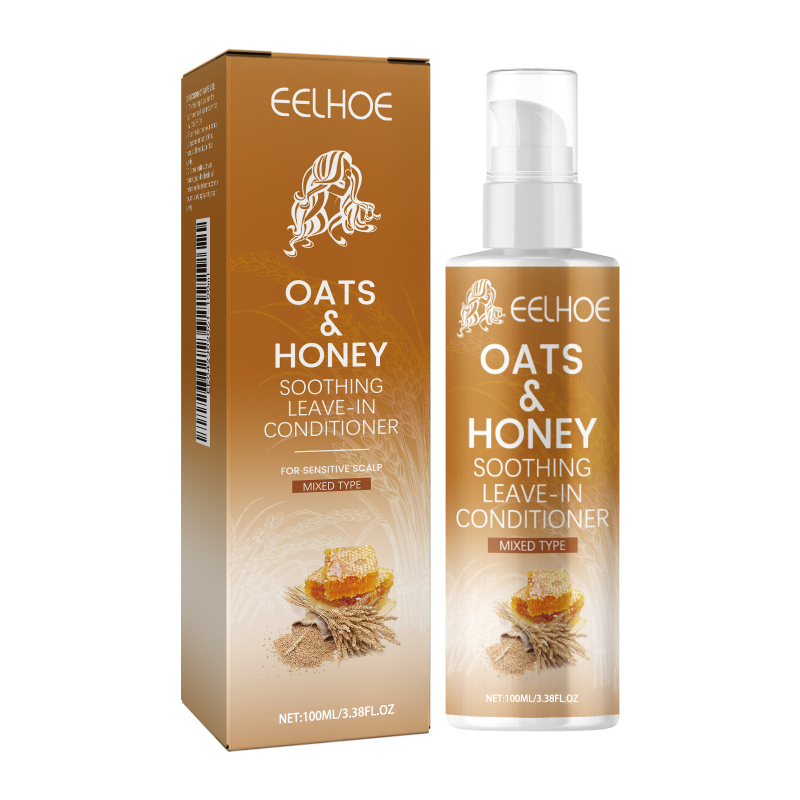 EELHOE Oat And Honey Leave-In Conditioner, Improve Frizz, Moisturize And Repair Hair, Smooth And Shiny