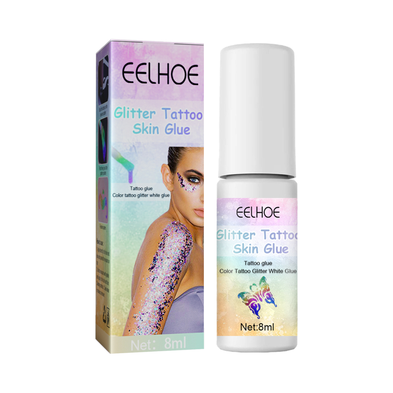 EELHOE Flash Tattoo Skin Glue Painting Eye Makeup Glitter Glitter Face Body Skin Tattoo Glue