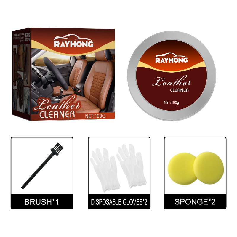 main Rayhong Leather Cleaning And Repair Cream, Sofa Leather Care Agent Decontamination Cleaning Agent Maintenance Care Cleaning