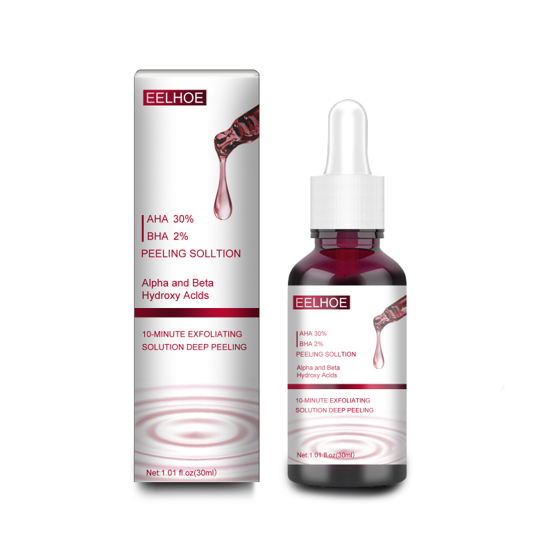 main EELHOE AHA30% + BHA 2% Fruit Acid Salicylic Acid Essence, Exfoliating Cleaning Blackheads Acne And Shrinking Pores Essence