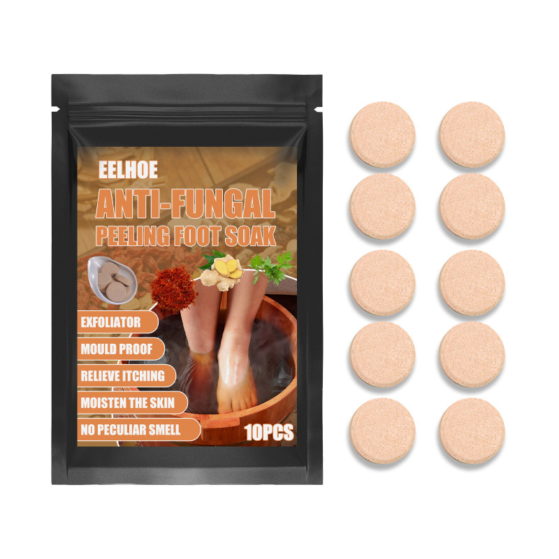 main Eelhoe Foot Soak, Peeling Ginger Foot Soak Foot Care To Dispel Cold And Moisture Gray Nail Repair Foot Soak Tablet