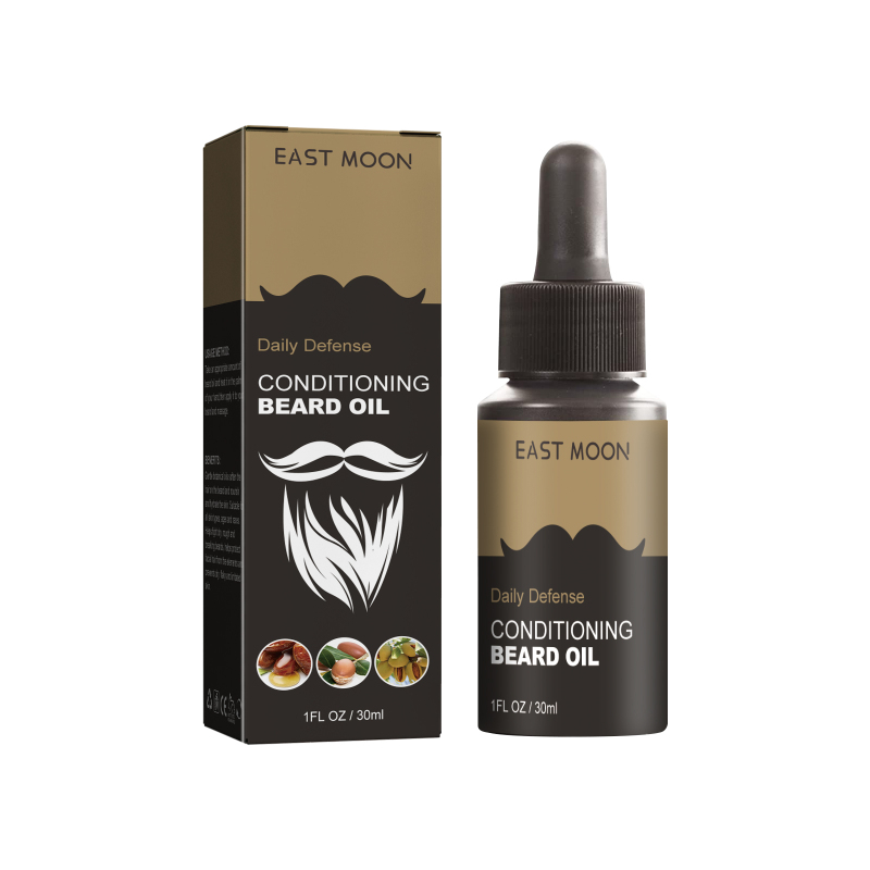 main East Moon Beard Care Oil Men's Beard Oil Repair Frizzy Strong Hair Moisturizing Soft Shine Beard