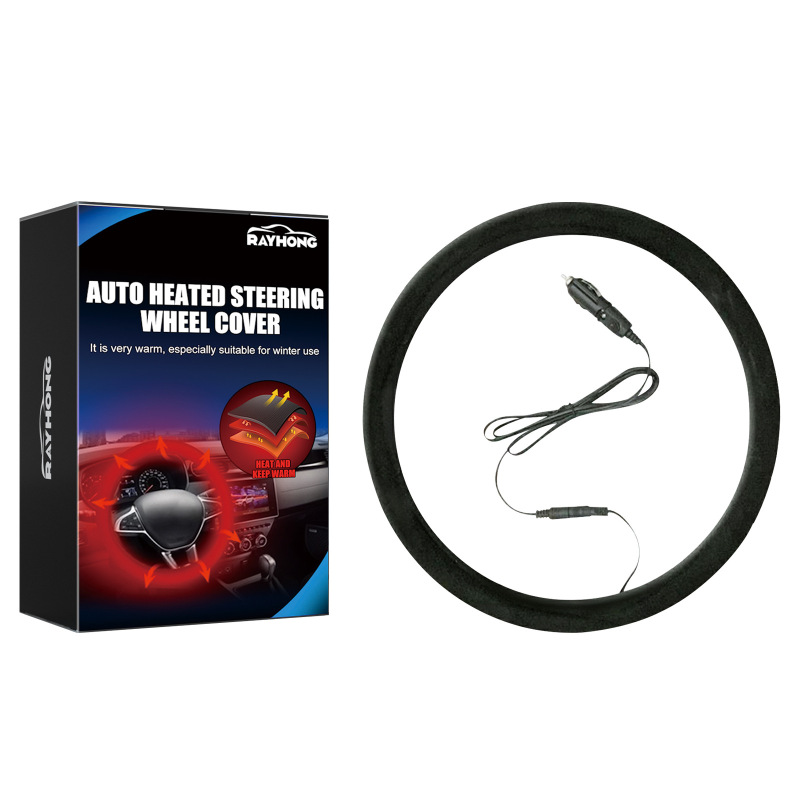 main Rayhong Heated Handlebar Cover Universal Steering Wheel Cover Steering Wheel Warmer Quick Heating Protective Cover