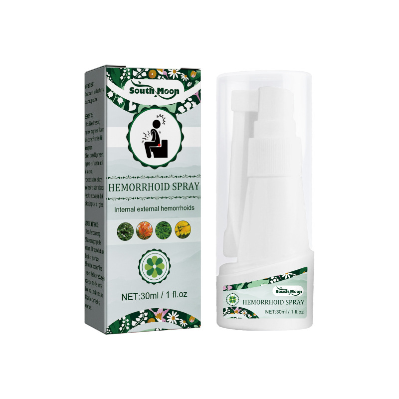 South Moon Hemorrhoids Spray, Relieve Swelling And Hemorrhoid Pain External Treatment For Broken Sore Anal Soothing Spray