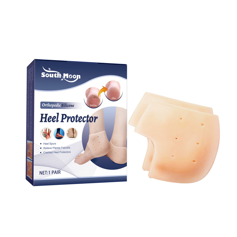 main South Moon Orthopedic Silicone Heel Protector, Relief From Dry And Cracked Heel Blisters Foot Protector And Foot Cover