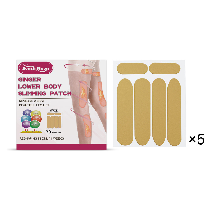 main South Moon Ginger Lower Body Slimming Patch, Shape Your Legs To Tighten And Lift Thigh Muscles For Lazy People