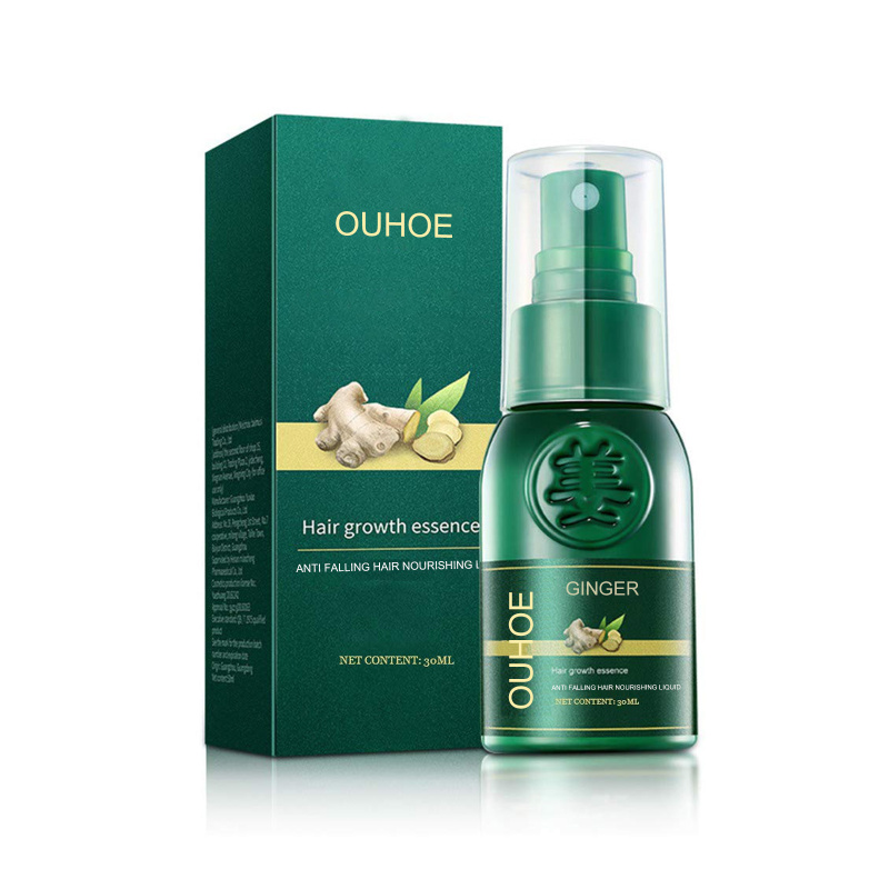 main OUHOE Ginger Hair Essence, Gentle Hair Root Moisturizing And Smoothing Hair Care Essence