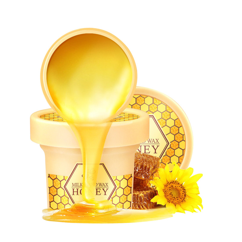 main OUHOE Milk Honey Hand Wax, Moisturizing And Repairing Tender And Smooth Hand Mask Tear Handle Exfoliate And Remove Dead Skin