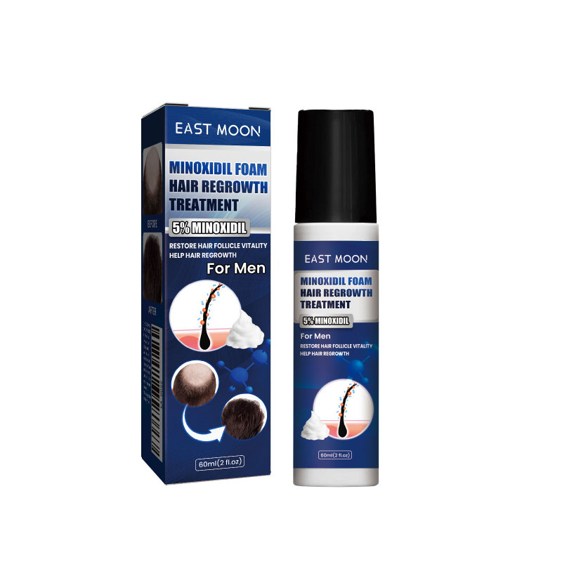 main East Moon Men's Hair Care Foam, Hair Chest Hair Beard Hair Line Volumizing Care Nutrient Solution