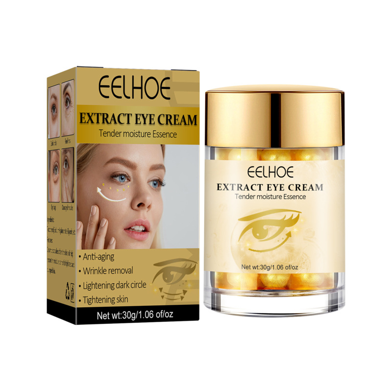EELHOE Golden Eye Cream - Moisturizing And Hydrating Eye Cream For Gentle Care Of Tender And Fine Skin, Suitable For Daily Use