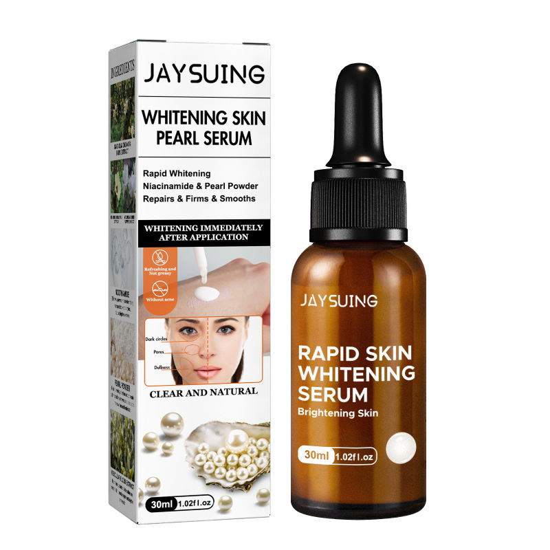 main Jaysuing Rapid Skin Whitening Serum, Improve Facial Dull Brighten The Skin Moist And Smooth Hydrating Essence