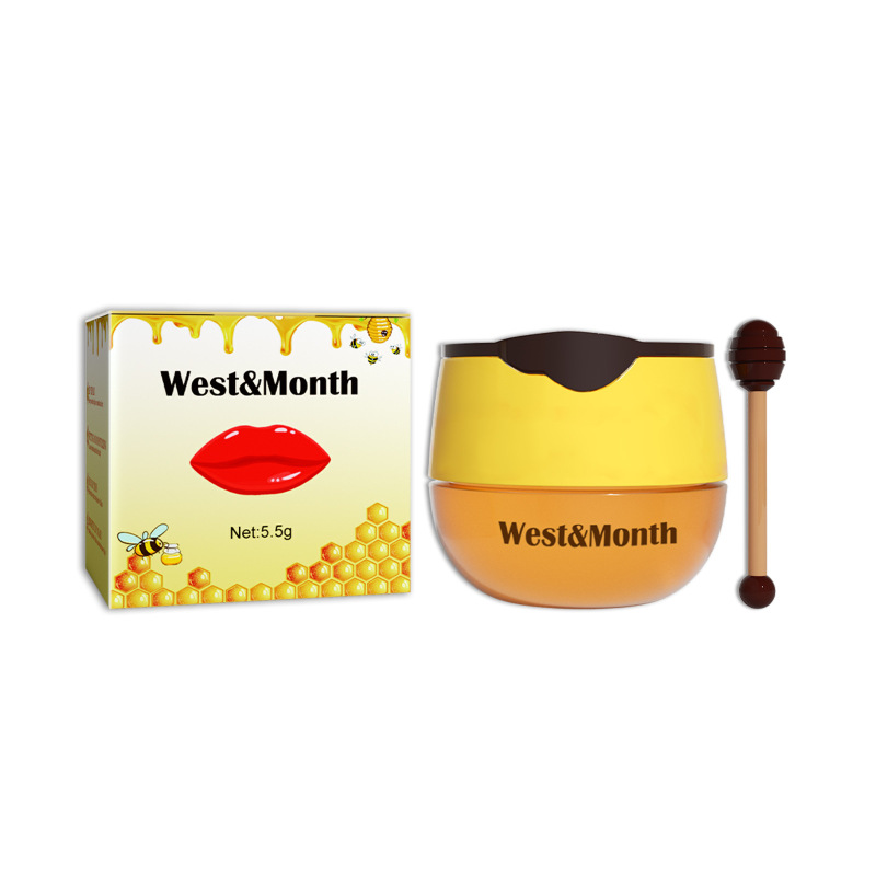 main West&Month Honey Lip Balm Moisturizing, Moisturizing, Lightening Lip Lines, Moisturizing, Non-Greasy And Easy To Absorb Lip Mask