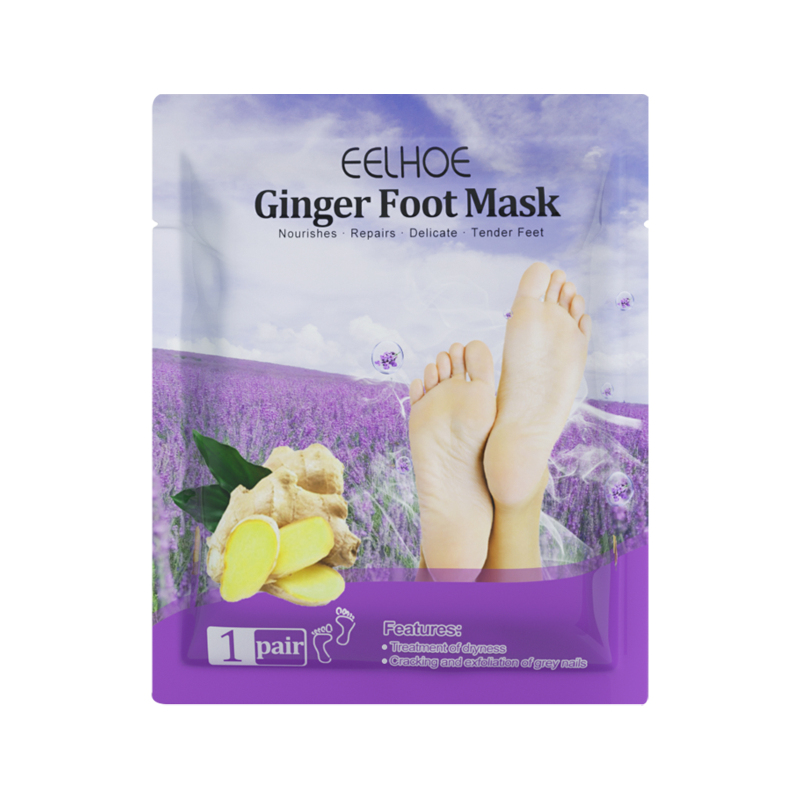 main EELHOE Ginger Foot Mask (Bag) Foot Moisturizing, Nourishing, Rejuvenating, Exfoliating, Removing Dead Skin, Dry And Cracked Skin Care Foot Mask