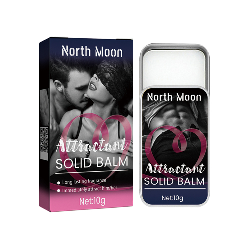 main North Moon Attractant Solid Balm, Men And Women Heart Attraction Keep Fragrance Fresh Lasting Solid Perfume