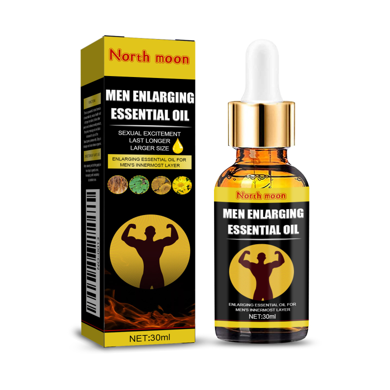 main North Moon Men's Massage Essential Oil, Men's Body Skin Moisturizing Massage Care Essential Oil