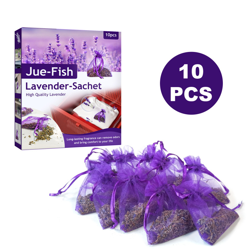 main Jue-Fish Lavender Sachet, Fragrance Car Bundle Pocket Deodorizer Perfume Bag Car Load Home Closet Shoe Cabinet Toilet