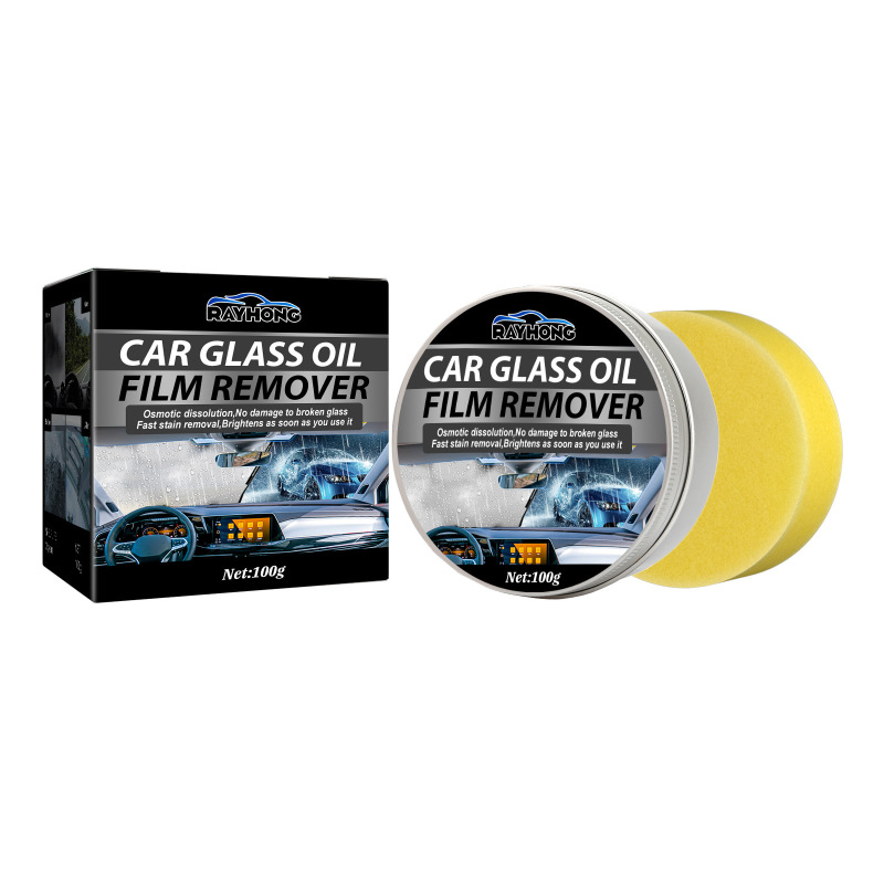 main Rayhong Car Glass Oil Film Remover, Rain Mist Smeary Clean Car Windscreen Cleaner