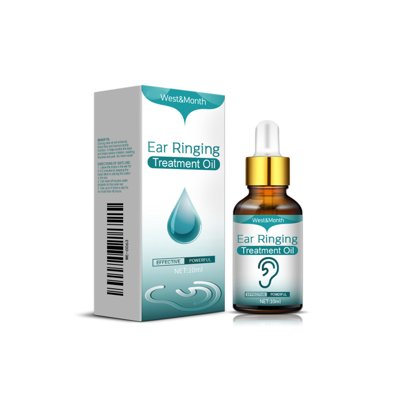 main West&Month Ear Ringing Treatment Oil, Relieve Tinnitus Ear Itching Ear Pain Clean Earwax Dry Hard Thin Tinnitus Oil