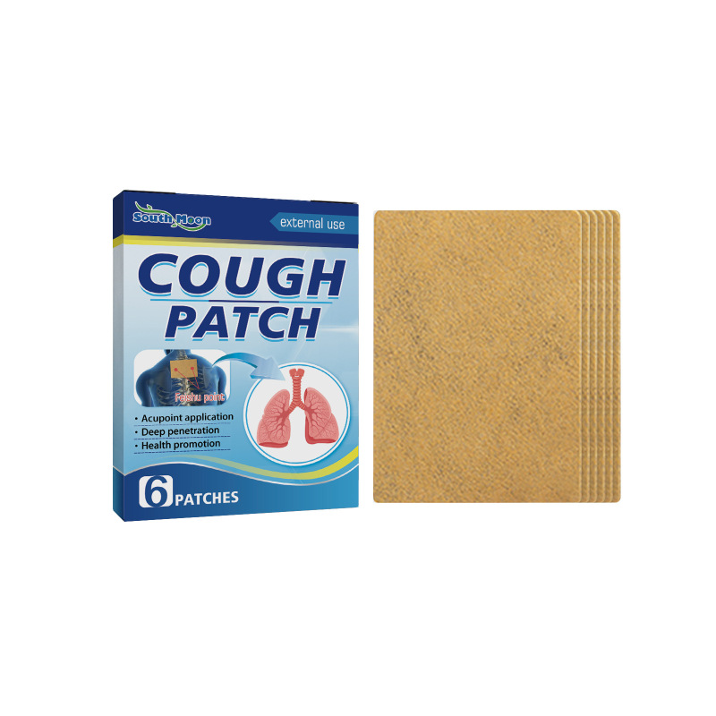 main South Moon Cough Patch, Relieve Phlegm Throat Dry Itching Point Health Care Patch Asthma Chest Tightness Body Care