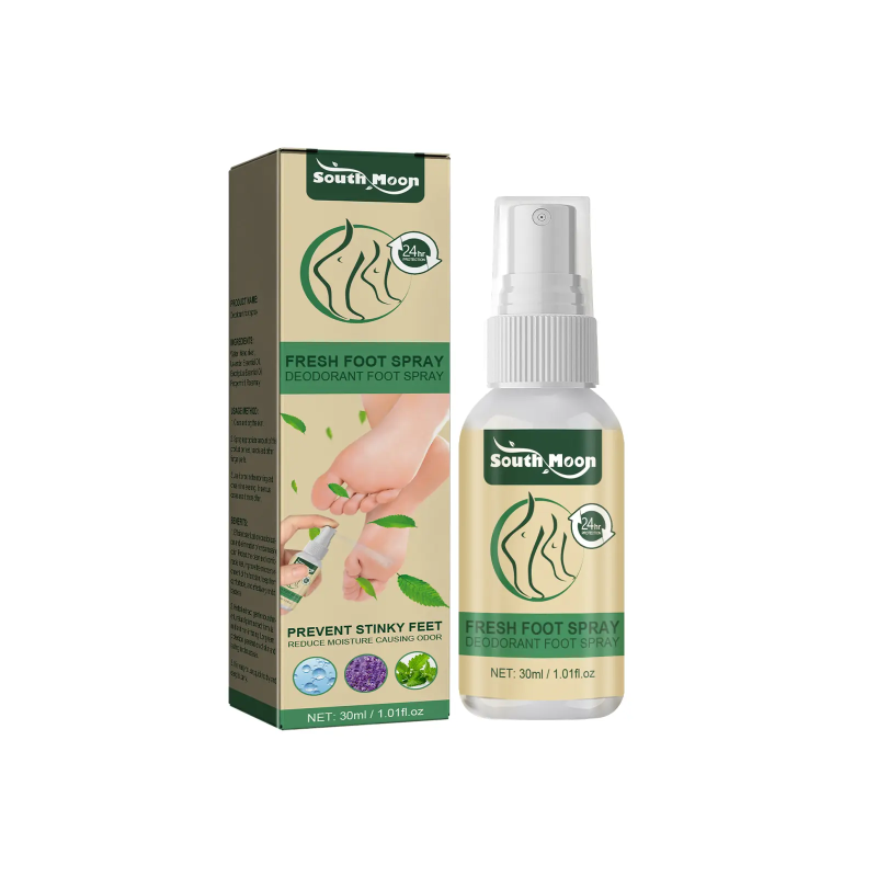 main South Moon Fresh Foot Spray, Dry Feet Peeling Feet Itchy Moisturizing Skin Fragrance Spray