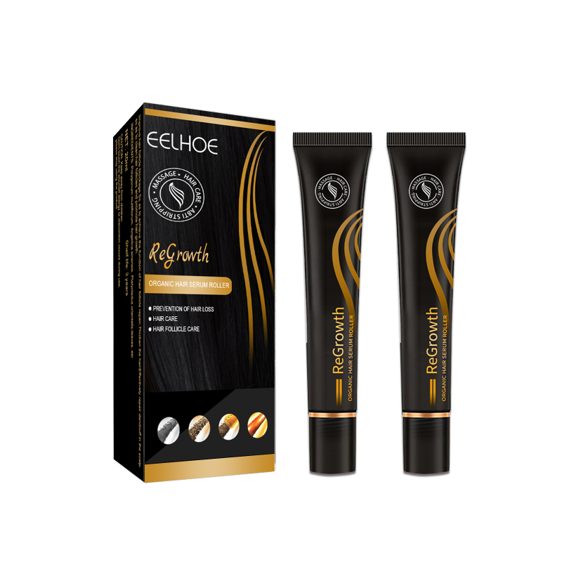 EELHOE Roller Hair Growth Massage Liquid (2pcs) Stimulates Scalp, Thickens Hair, Nourishes Hair Roots, And Is A Polygonum Multiflorum Nutrient Liquid