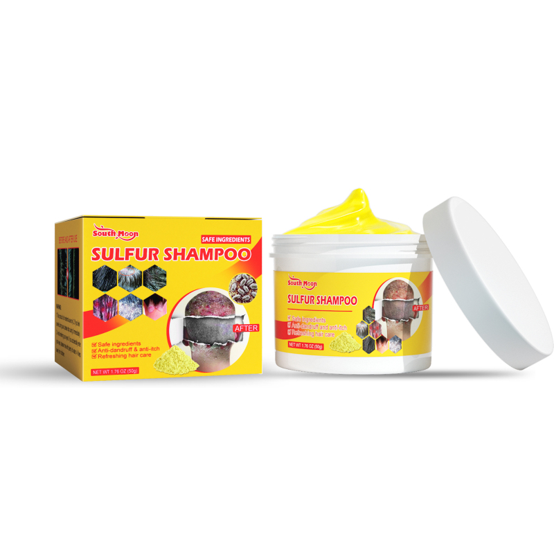 main South Moon Sulfur Shampoo, To Lice Clean Scalp Hair Follicle Itching Containment Bumps Scalp Care That Divide Mite
